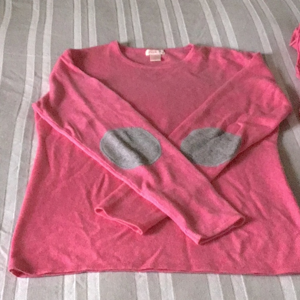 Cashmere Sweater, heathery pink, size XL